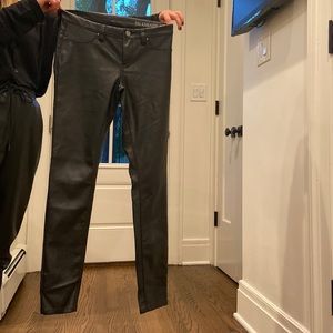 faux leather pants